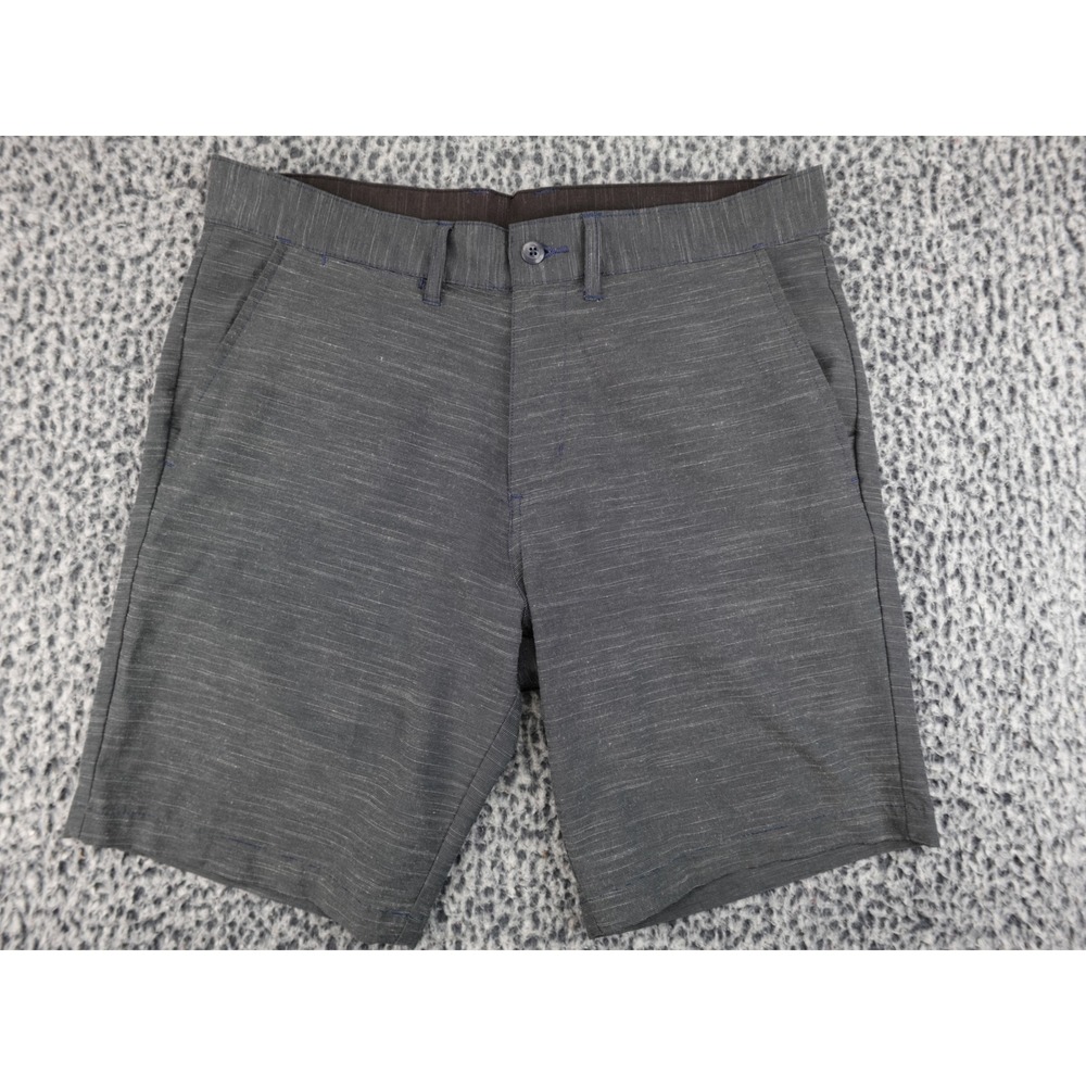 Burnside Mens Hybrid Board Shorts Size‎ 36 Grey Slub Texture Walk Shorts
